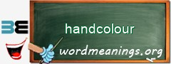 WordMeaning blackboard for handcolour